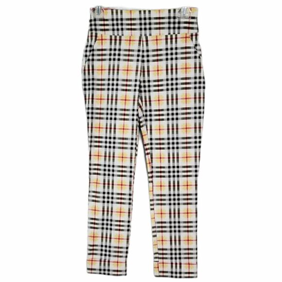 New York & Company Plaid Stretch Ankle Length Pant - Picture 2 of 12